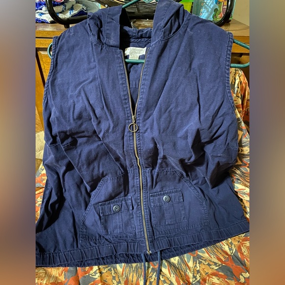 Christopher & Banks Jackets & Blazers - Christopher & Banks Dark Blue Garment